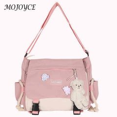 Harajuku Nylon Crossbody Bag Large Capacity for Work Sports