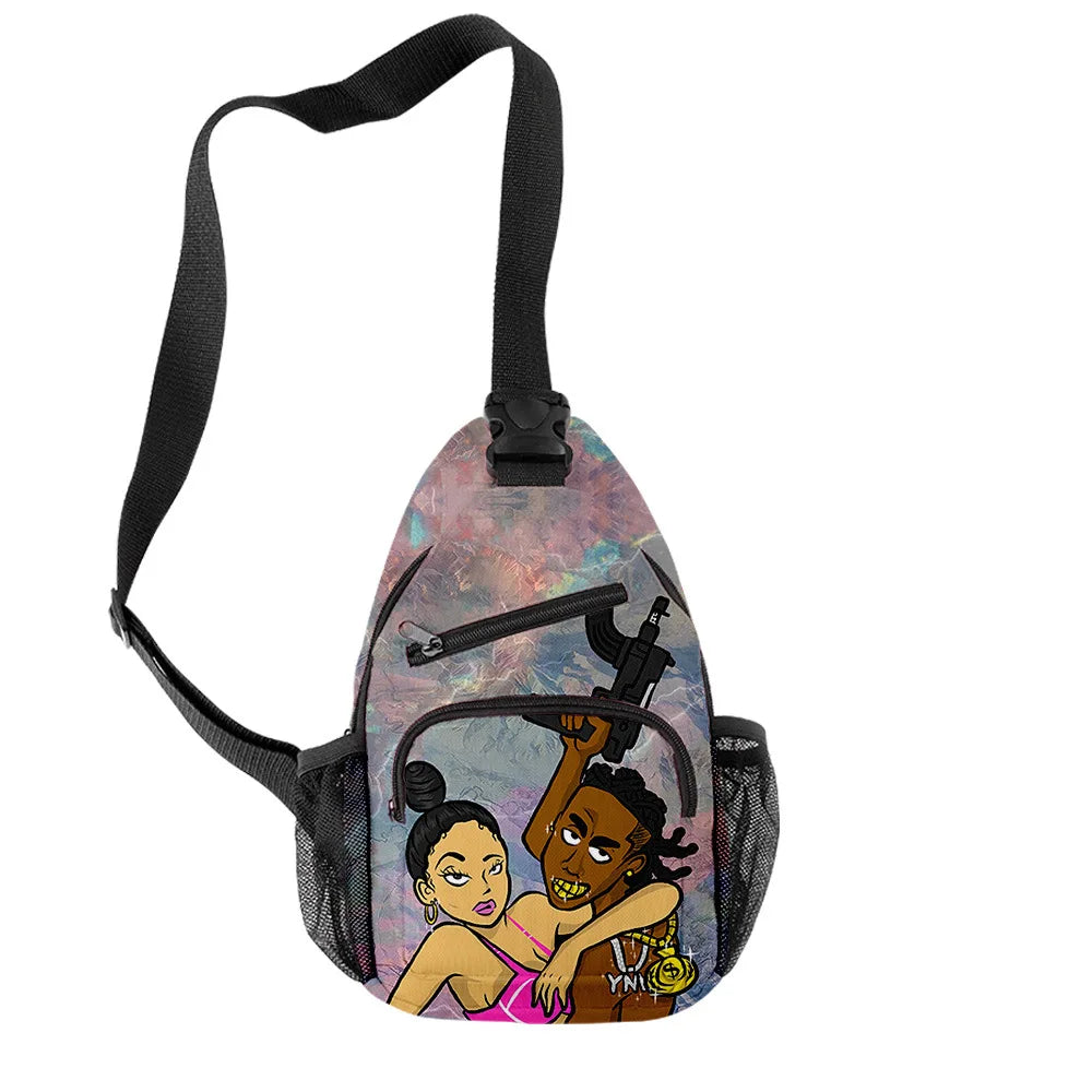 Harajuku YNW Melly Crossbody Bags Waterproof Travel Shoulder Bags