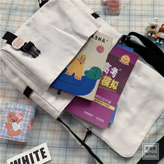 Harajuku Canvas Crossbody Shoulder Bag for Women