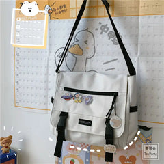 Harajuku Canvas Crossbody Shoulder Bag for Women