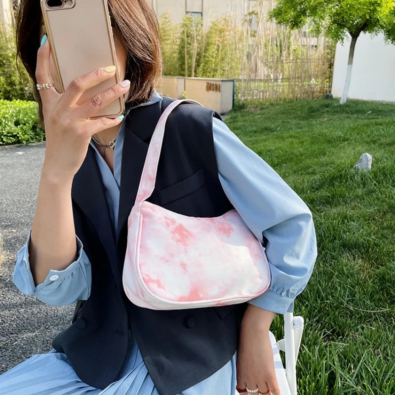 Harajuku Wind Lady One Shoulder Bag Japanese Style Nylon Armpit Bag