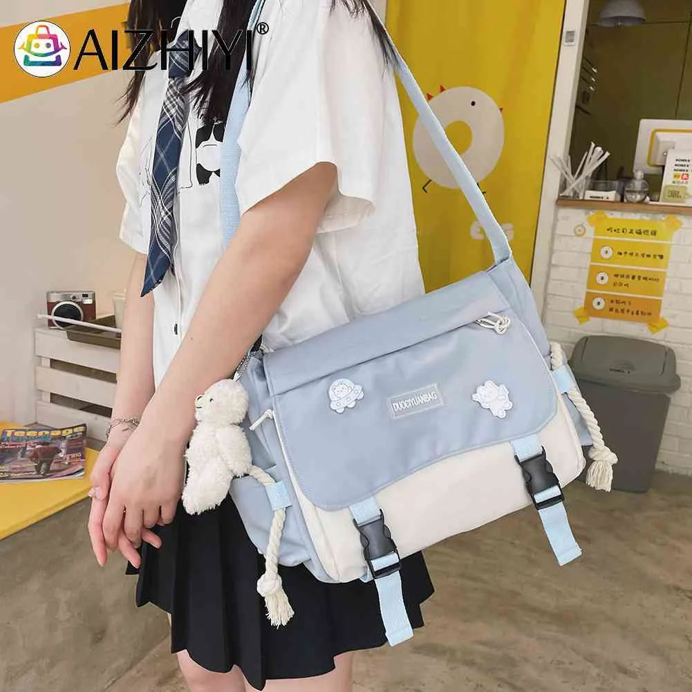 Harajuku Women Crossbody Bag Large Capacity Ladies Messenger Pouch