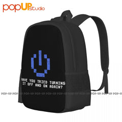 Large Capacity Travel Gym Bag - Turn It Off And On Again