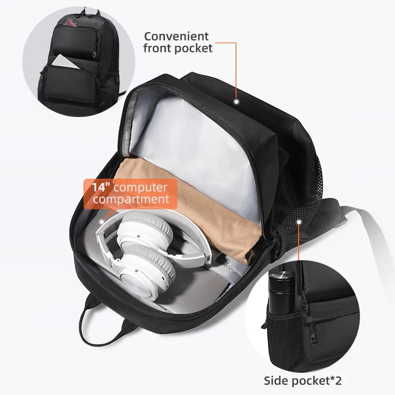 Waterproof Anti-theft Mini Laptop Backpack Casual College School Bag
