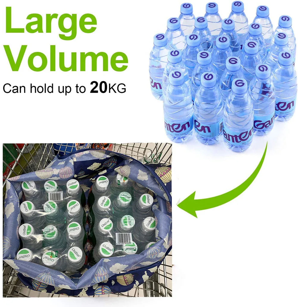 Large Foldable Shopping Bag Heavy Reusable Grocery Bag
