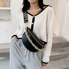Diamond Grid PU Women's Messenger Bag Shoulder Bag