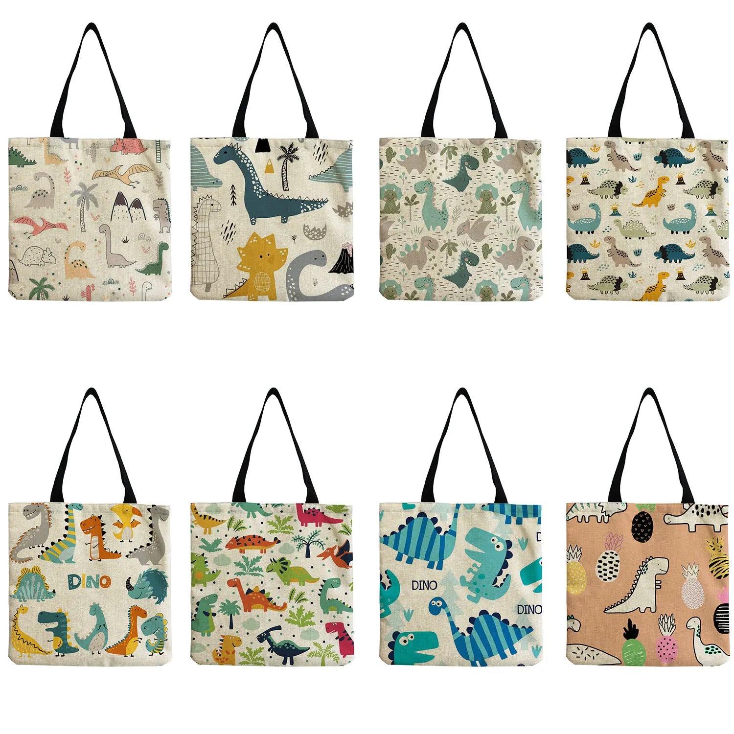 Women's Dinosaur Print Totebag Shoulder Bag