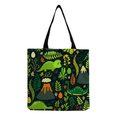 Women's Dinosaur Print Totebag Shoulder Bag