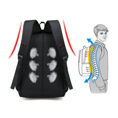 High Capacity Backpack Oxford Travel Bag Men Women Student Laptop Bag