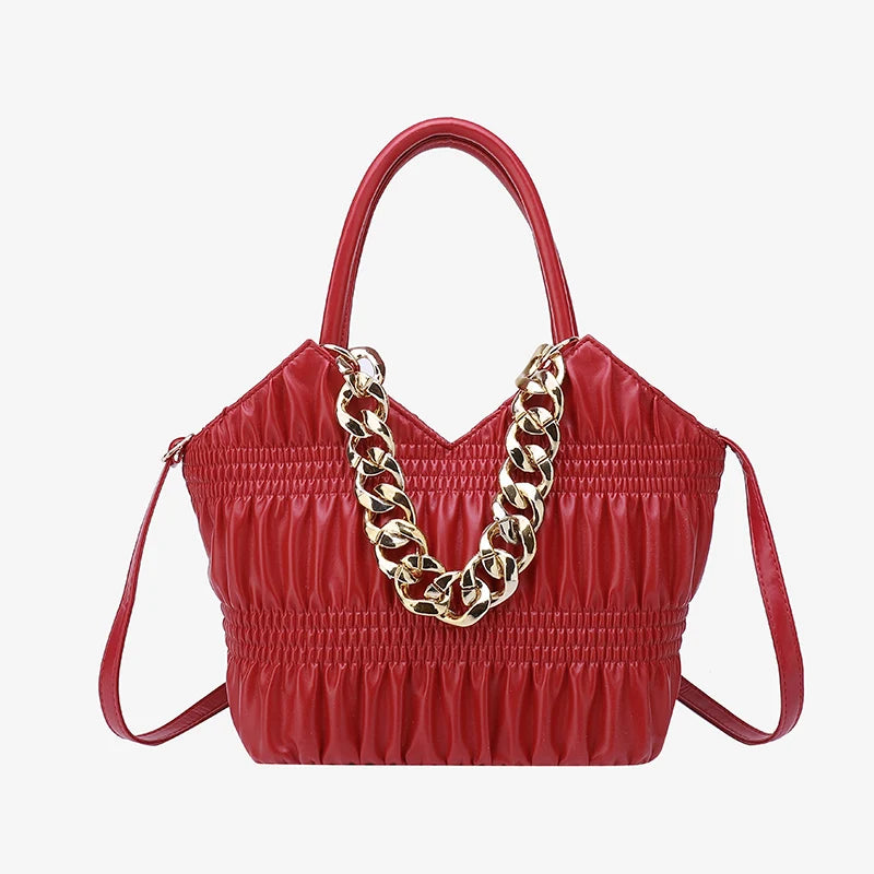 High Capacity Leather Tote Bag for Stylish Women