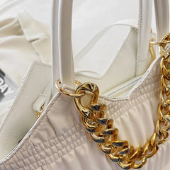 High Capacity Leather Tote Bag for Stylish Women