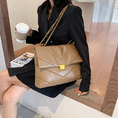 High Capacity PU Leather Women Shoulder Crossbody Bags 2022