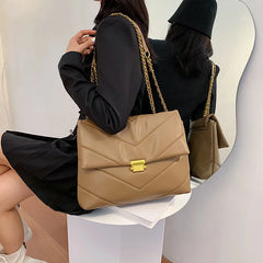 High Capacity PU Leather Women Shoulder Crossbody Bags 2022
