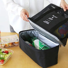 Large Capacity Mesh Transparent Bag Double-layer Heat Preservation