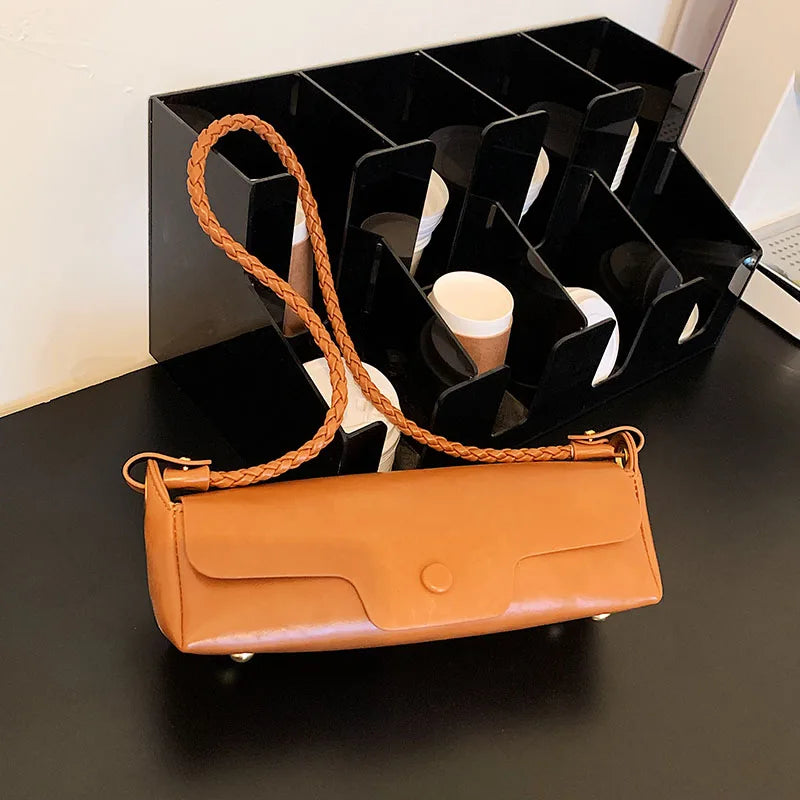 High Autumn Winter Shoulder Bag Retro Texture Female Messenger Bag