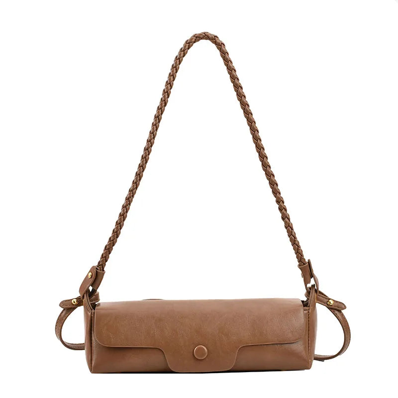 High Autumn Winter Shoulder Bag Retro Texture Female Messenger Bag