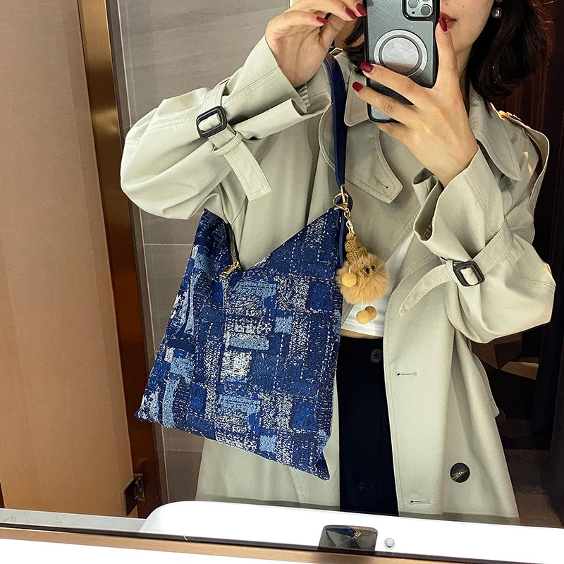 Women's Autumn/Winter Shoulder Bag Large Capacity Underarm Tote Bag