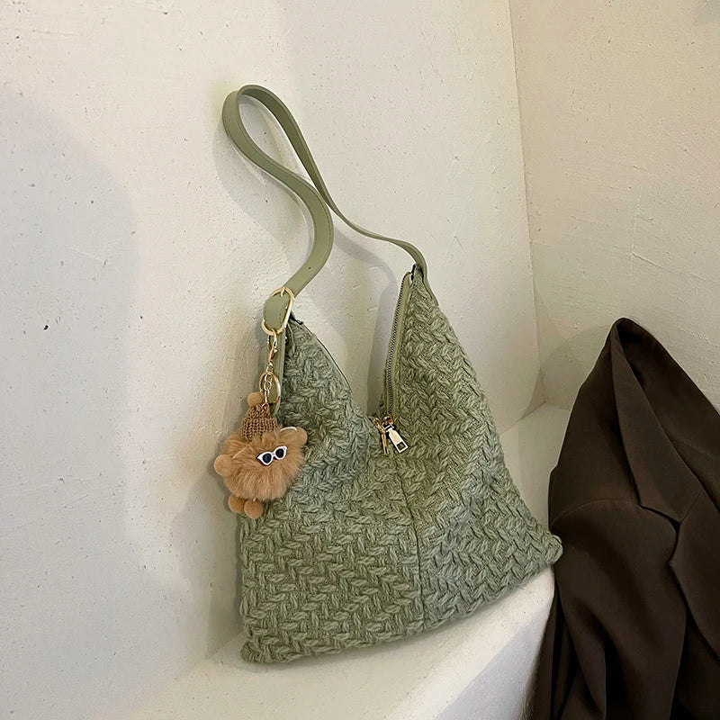 Women's Autumn/Winter Shoulder Bag Large Capacity Underarm Tote Bag