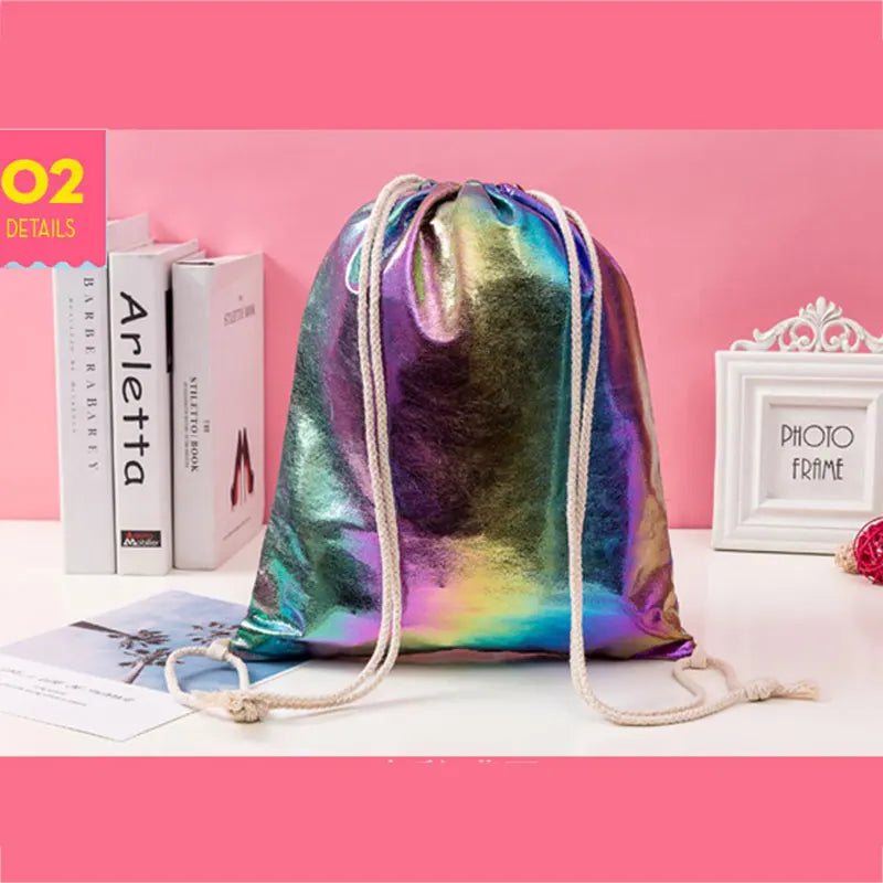 Child Birthday Party Gift Bag Mini Drawstring Backpack