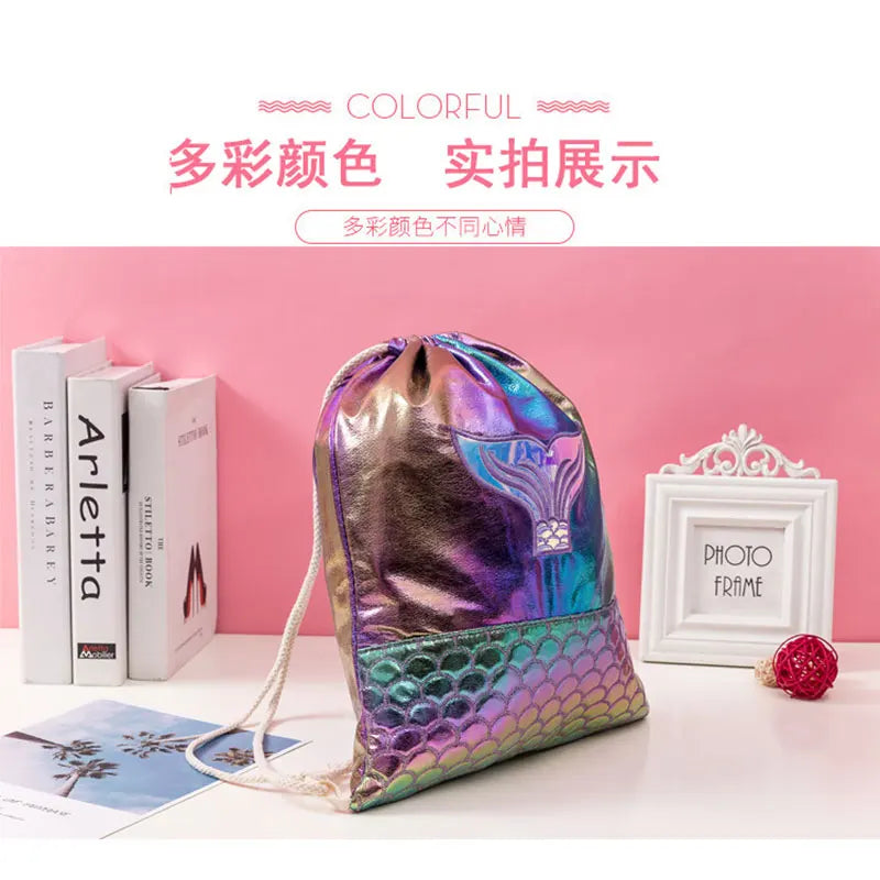 Child Birthday Party Gift Bag Mini Drawstring Backpack