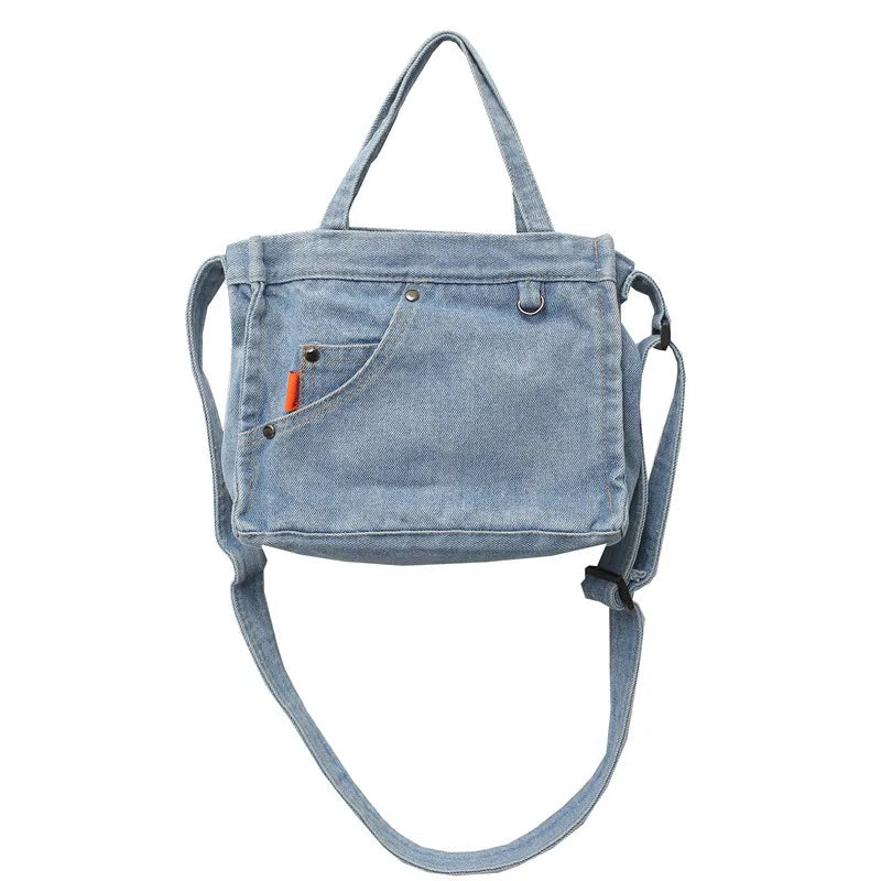 Denim Shoulder Bag Small Handbag Lady Travel Purse