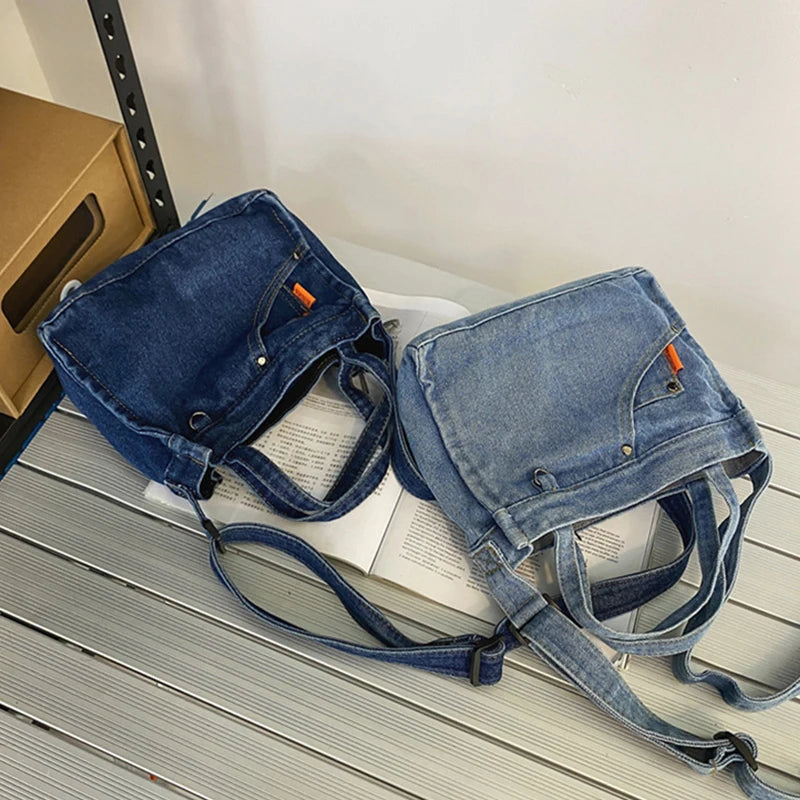 Denim Shoulder Bag Small Handbag Lady Travel Purse