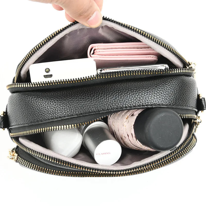 Soft Leather Casual Vintage Shoulder Bag