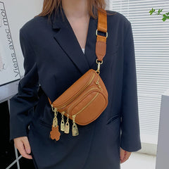 Soft Leather High Waist Pack Phone Purse Belt Bag for Women