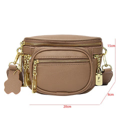 Soft Leather High Waist Pack Phone Purse Belt Bag for Women