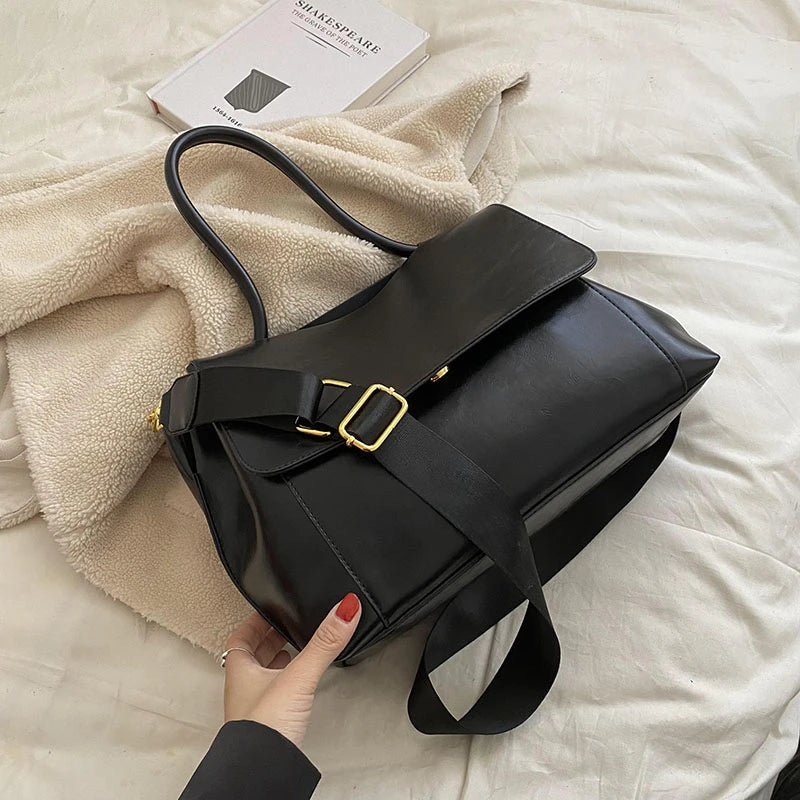Vintage Leather Women Purses Handbag Shoulder Bag Satchel