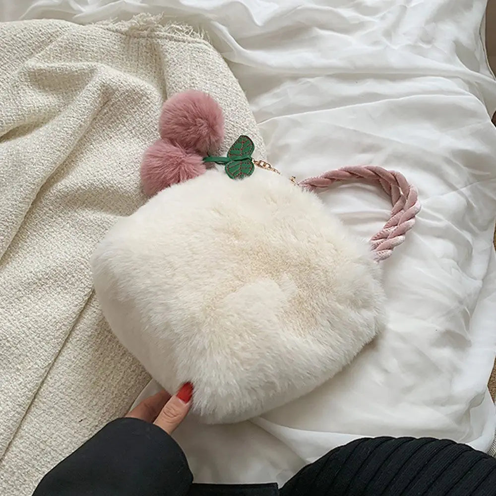 Soft Plush Furry Handbags for Women