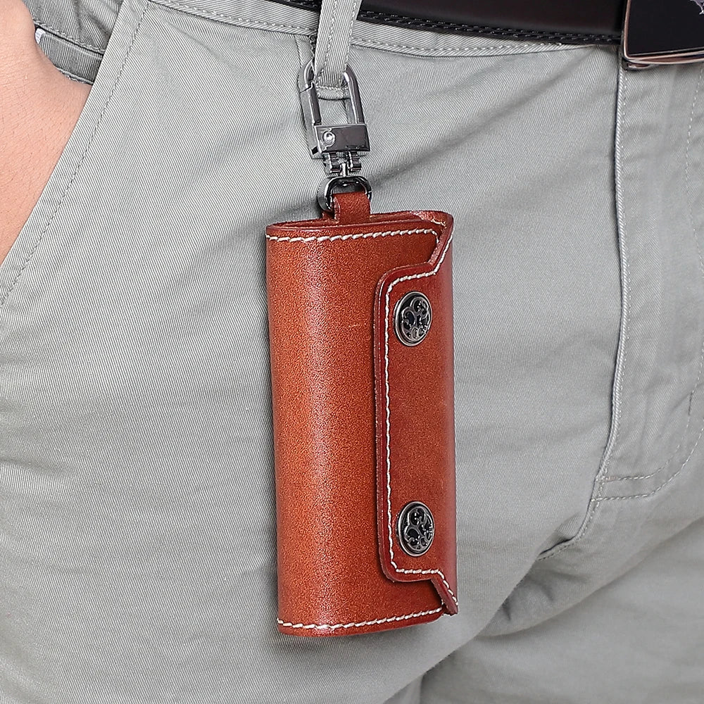 Vintage Leather Key Holder Key Wallet Keychain