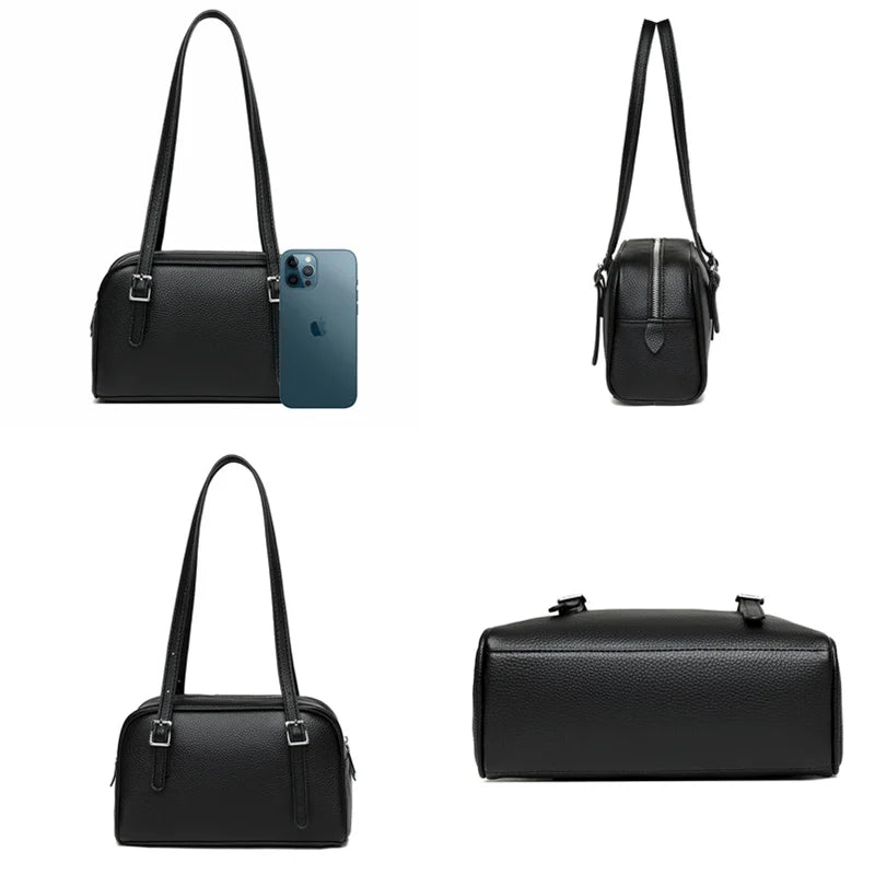 Leather Shoulder Bag for Women Crossbody Messenger Bag