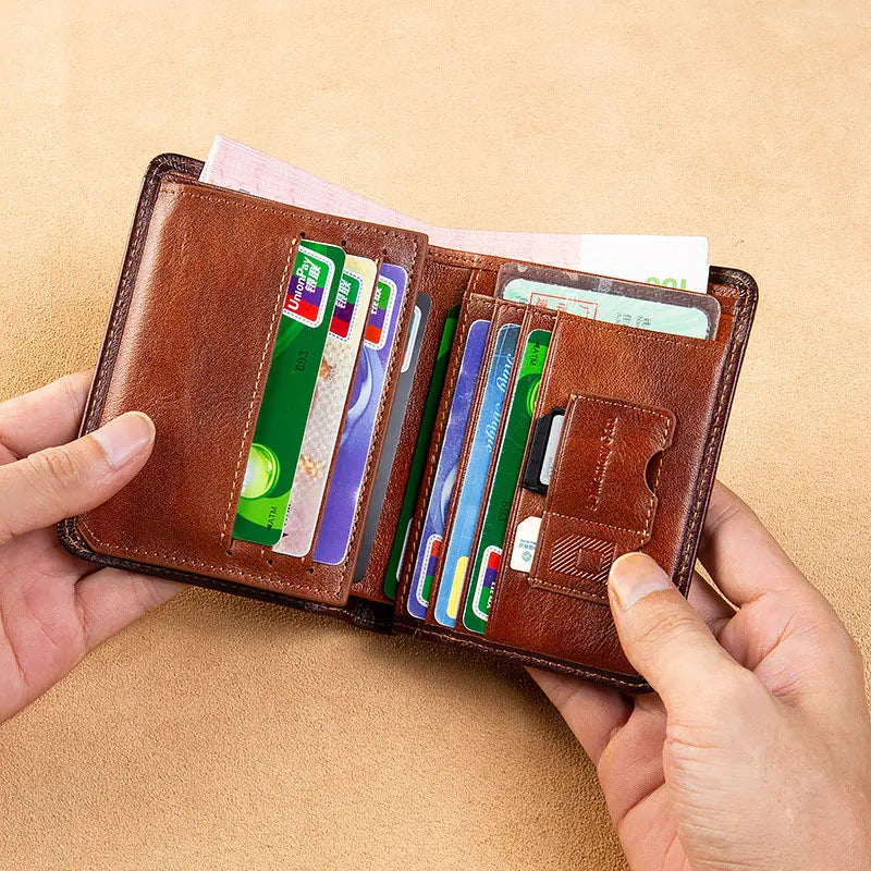 Leather Wallet Scorpion Print Standard Purse