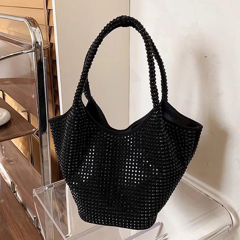 Women's Diamond Handbag Top-Handle Bag