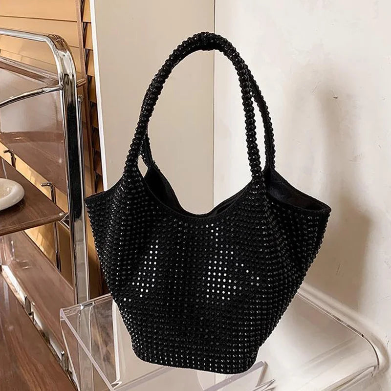 Women's Diamond Handbag Top-Handle Bag