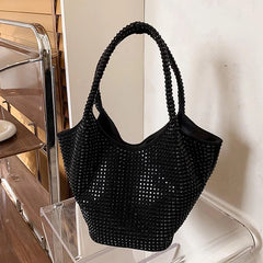Women's Diamond Handbag Top-Handle Bag