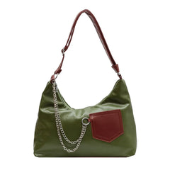 Large Capacity PU Leather Western Style Shoulder Bag