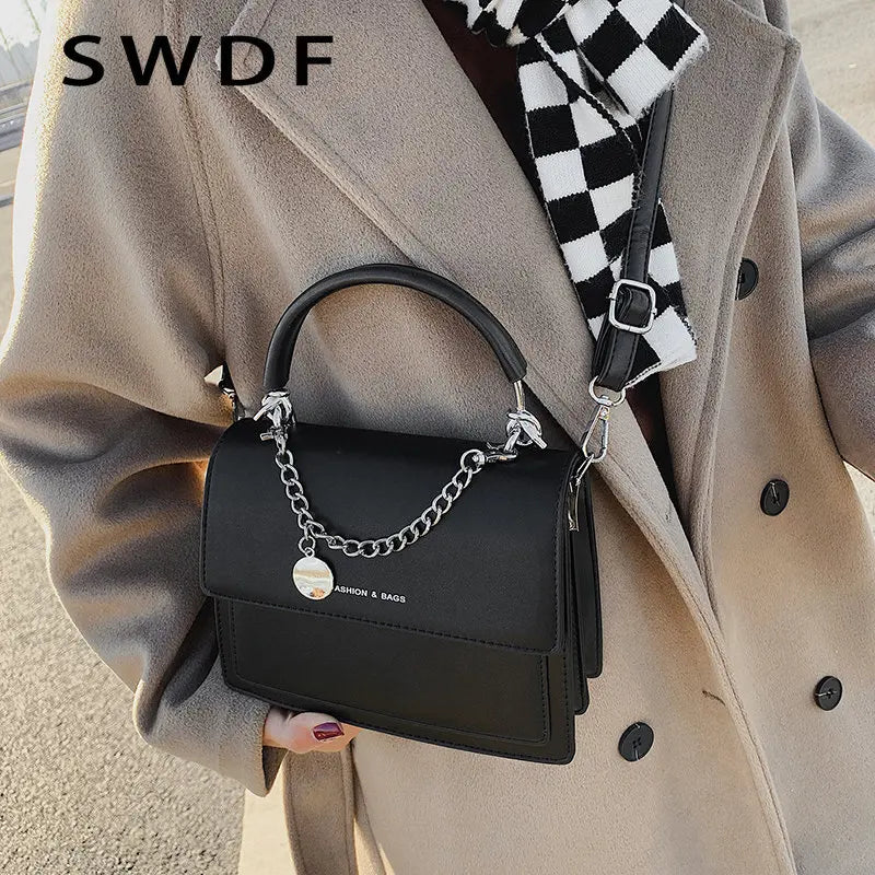 Thick Chain Shoulder Bag With Handle for Women