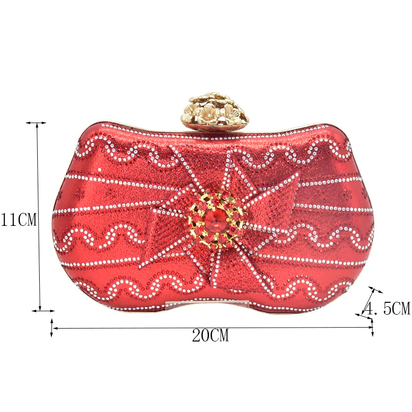 Fashionable Leather Lady Clutch Bag Shoulder Bag