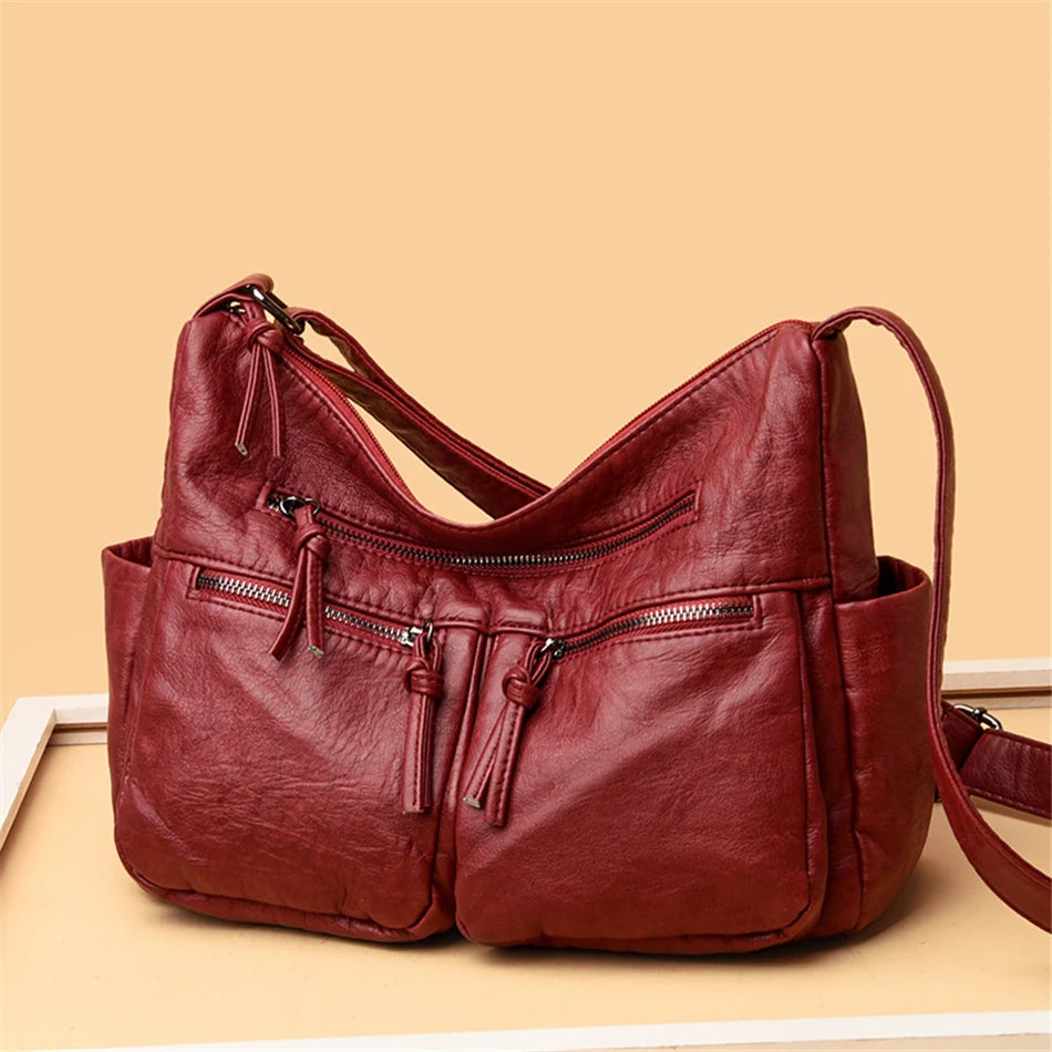 High Leather Handbags Women Bags Shoulder Crossbody Bags