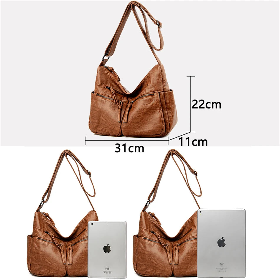 High Leather Handbags Women Bags Shoulder Crossbody Bags