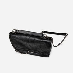 Leather Messenger Bag Women Handbag Retro Chain Clutch Bag