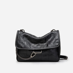 Leather Messenger Bag Women Handbag Retro Chain Clutch Bag
