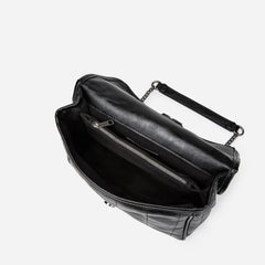 Leather Messenger Bag Women Handbag Retro Chain Clutch Bag