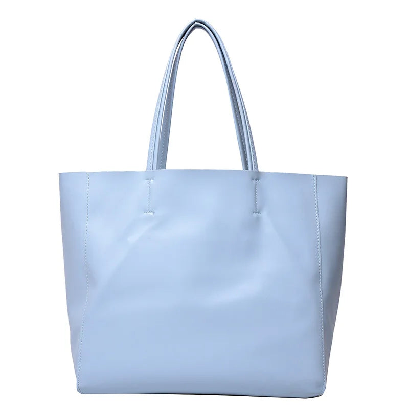 High Leather Totes Bags For Women Shoulder Bags Large Capacity Shoppers Bag
