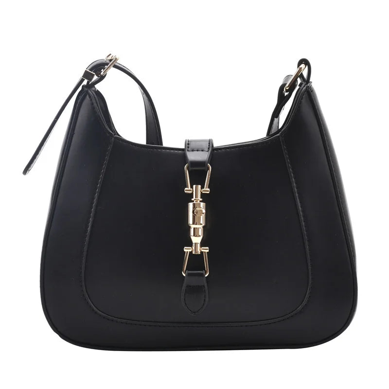 Red Leather Shoulder Messenger Bag for Women