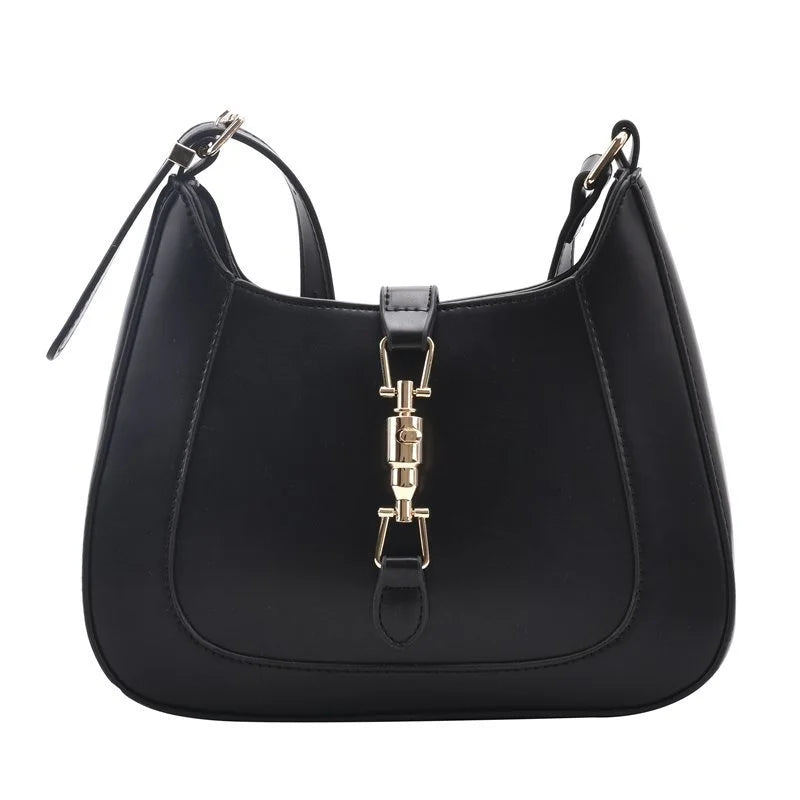 Red Leather Shoulder Messenger Bag for Women
