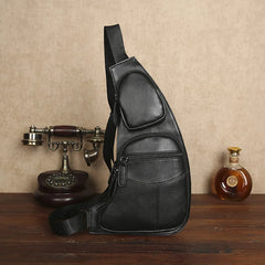 High Men Waist Pack Vintage Messenger Shoulder Bag PU Leather Mobile Phone Bag