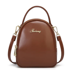 Women Handbag Leather Small Shoulder Bag Zipper Handbag